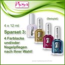 MOYRA Set 3: 4 Farblacke oder Nagel-Pflegen nach Wahl